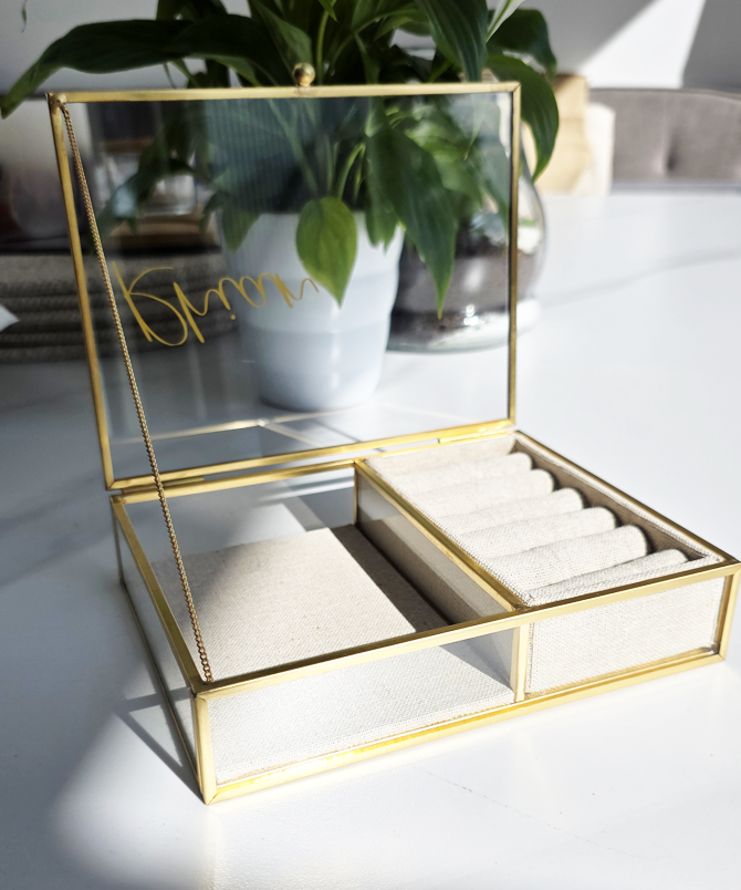Personalised Glass Jewellery Box - Image 2