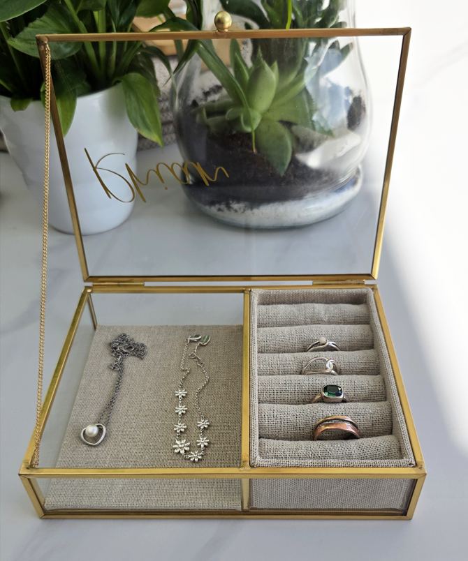 Personalised Glass Jewellery Box - Image 5