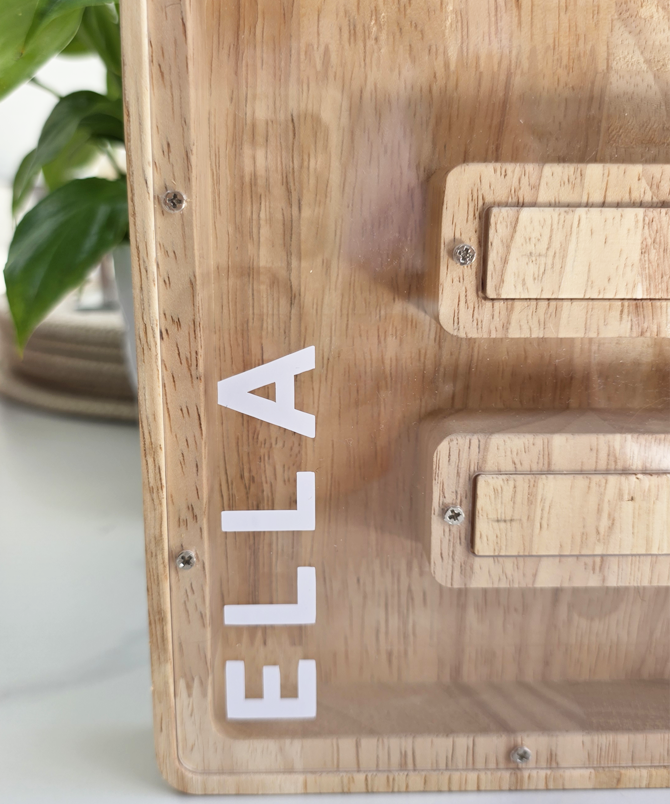 Personalised Kids Wooden Money Box - Image 2