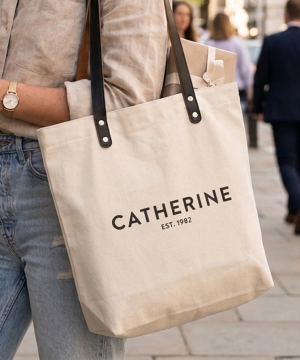 Molly's Boutique Personalised Canvas Tote Bag