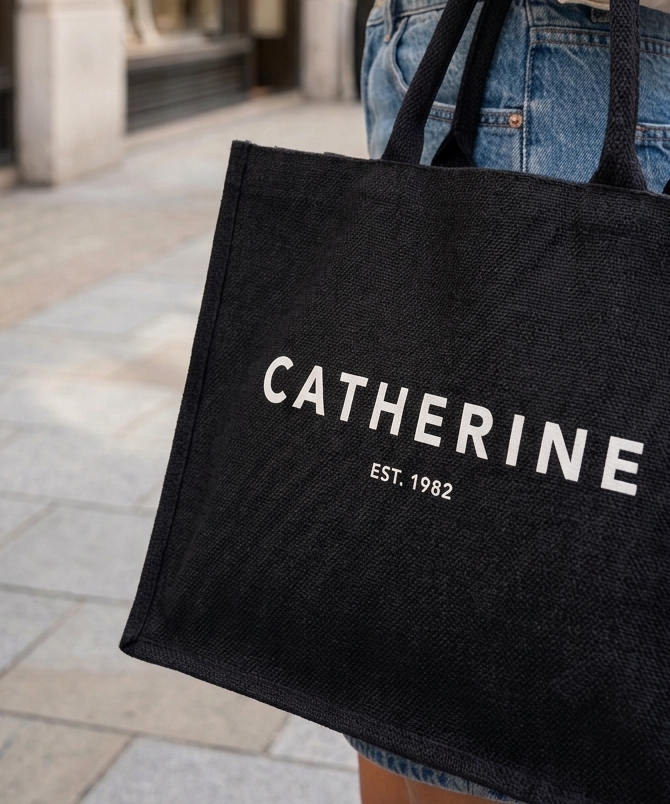 Personalised Jute Bag Bag - Image 2