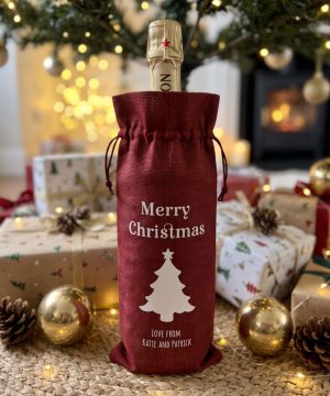 Molly's Boutique Personalised Christmas Bottle Bag